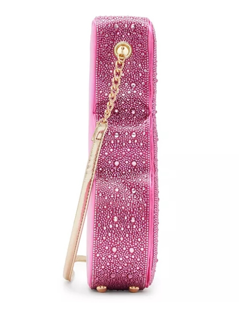 NEW Betsey Johnson Rhinestone Peeps Pink Bunny Crystal Crossbody Bag - Picture 5 of 11
